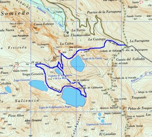 Mapa lagos saliencia
