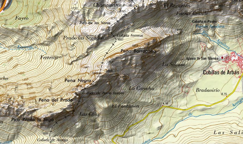 Mapa Peña Barragana